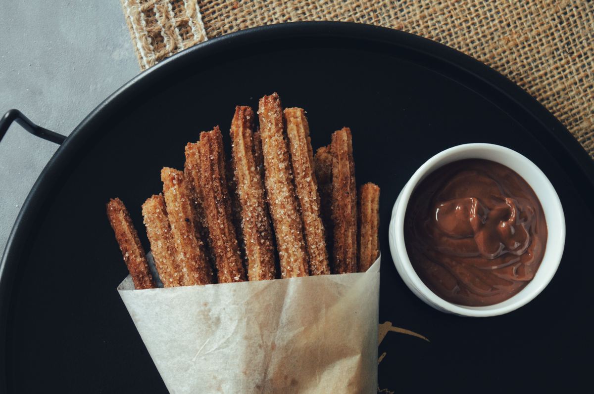 Churros con Dulce de Leche
