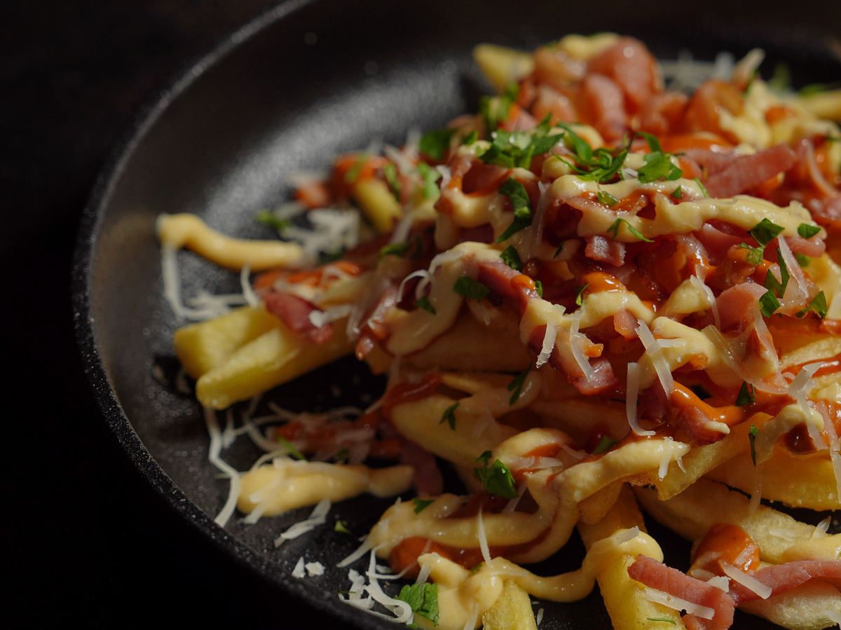 Papas Cheddar y Bacon